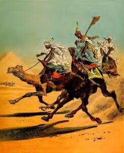 camels, racing, desert